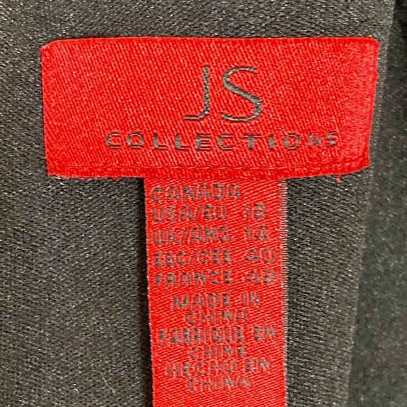 JS Collection NWT formal black evening gown S:12 - Picture 2 of 11